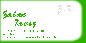 zalan kresz business card